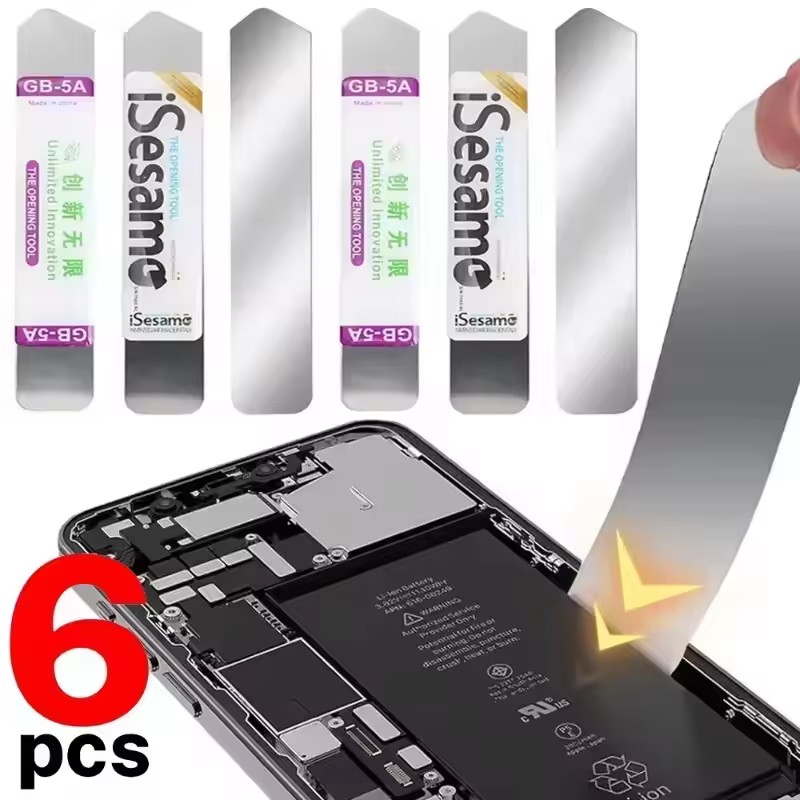 Electronics Repair Manual - 1-6Pcs Metal Flat Soft Blade Crowbar
