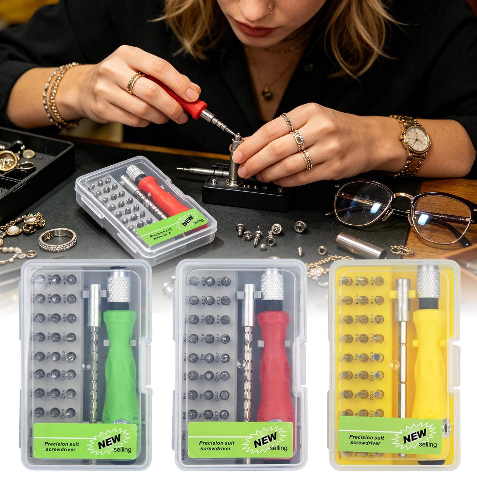 Portable 32PCS Screwdriver Set - مراجعة Electronics Repair Game وسعره