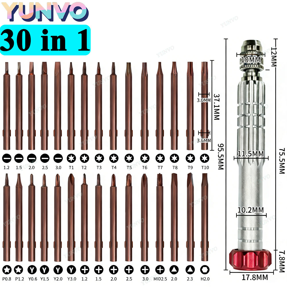 30 in 1 Magnetic Precision Scr - مراجعة Electronics Repair Manual وسعره