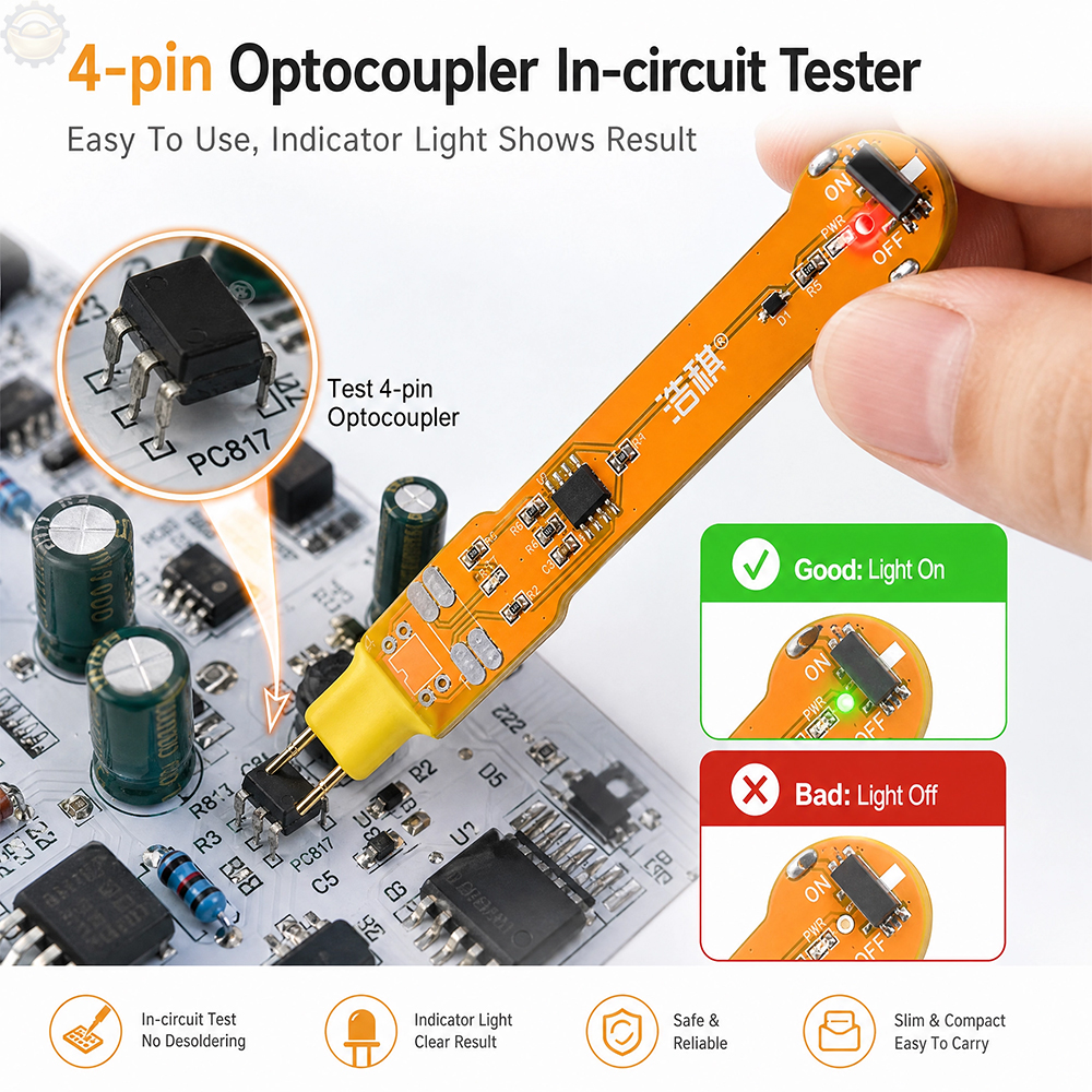 Optocoupler Tester Multifuncti - مراجعة Electronics Repair Online وسعره