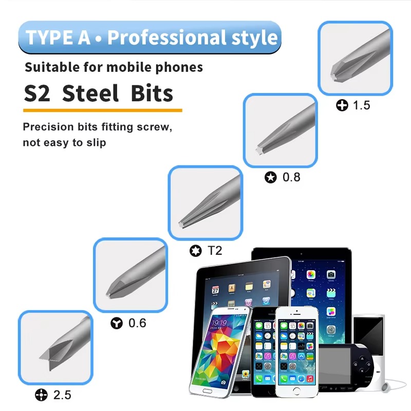 5 in 1 Professional Steel S2 M - مراجعة Electronics Repair Game وسعره