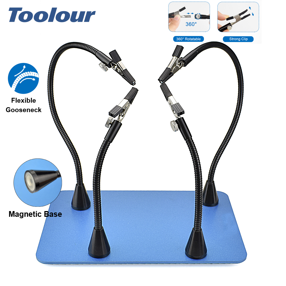 Toolour Magnetic Helping Hands - مراجعة Pcb Holder Clamp وسعره