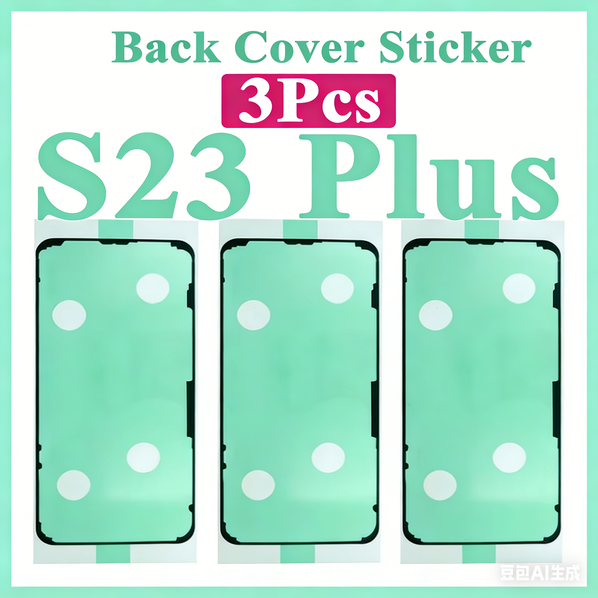 3Pcs Waterproof Adhesive Tape  - مراجعة Back Cover Adhesive وسعره
