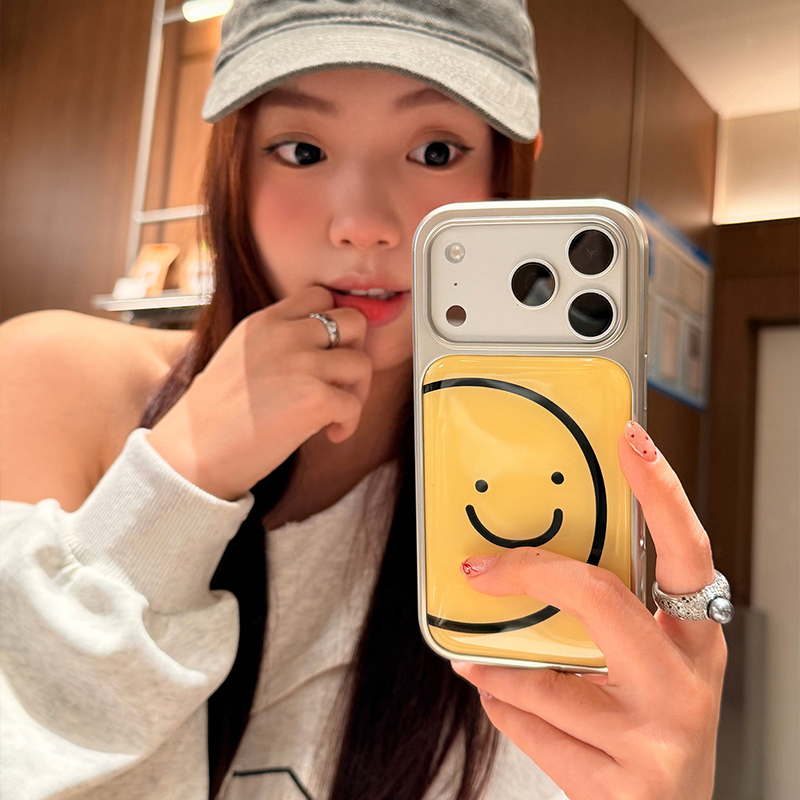 Ins Minimalist Lines Smiling F - مراجعة Back Cover Adhesive وسعره
