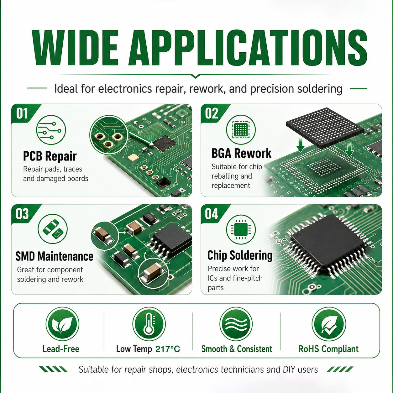 SAC305 Solder Paste Welding Ti - مراجعة Electronics Repair Online وسعره