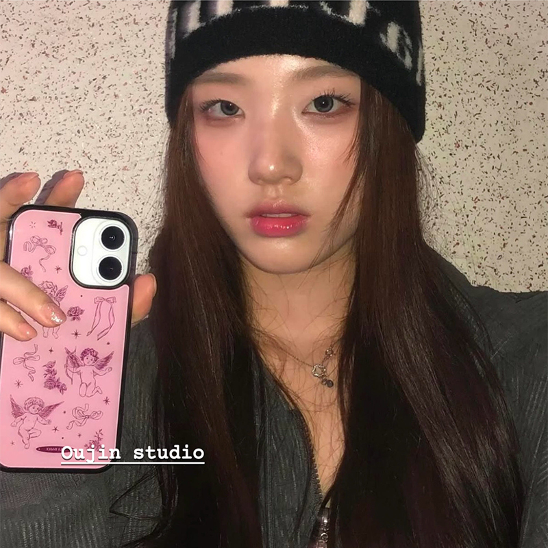 Korean Ins Rose Pink Angel Rib - مراجعة Back Cover Adhesive وسعره