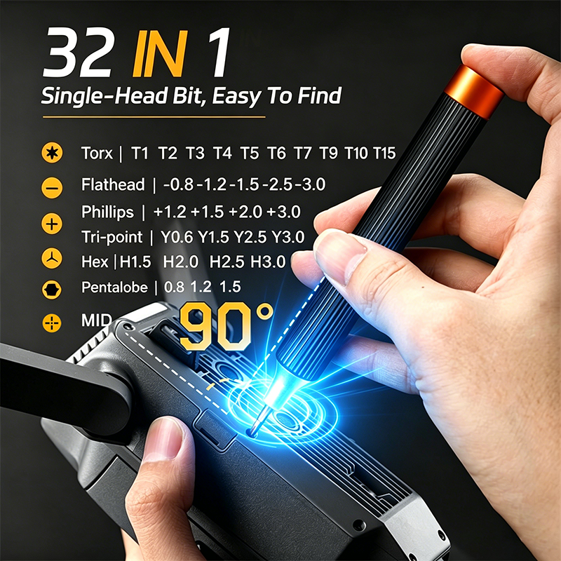 32 in 1 S2 Steel Magnetic Scre - مراجعة Electronics Repair Game وسعره